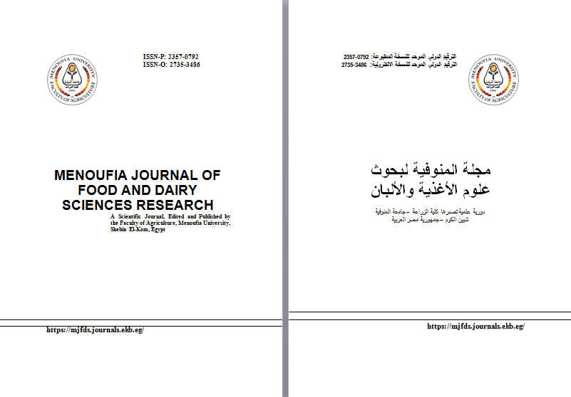 Menoufia Journal of Food and Dairy Sciences